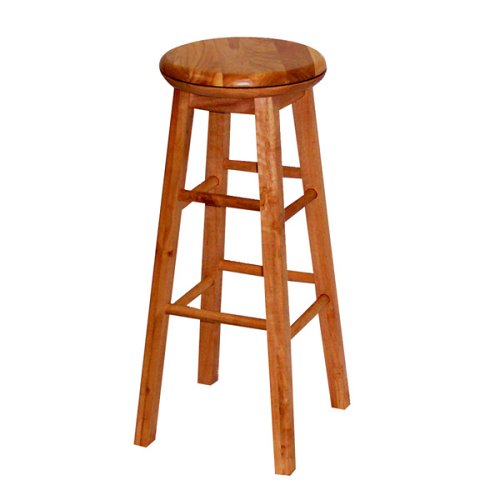 Oak 29" Swivel Kitchen Stool