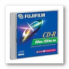 Fujifilm Media 25301481 CD-R Data 700MB 80 Minutes Storage Media - 100 Pack Spindle