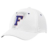 Zephyr Florida Gators White Double Logo Fitted Mesh Hat