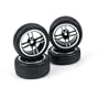 1/14 Tire/Wheel St (4): Mini Cooper JCW