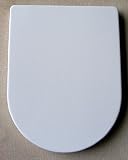 Premium D Shape Heavy Duty Soft-Close WC White Toilet Seat