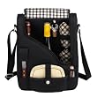 Picnic at Ascot 434L Pinot Wine & Cheese cooler for two - Black-London Plaid