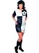 60er Jahre Hippie Kostüm bunt Kleid Minirock Gr.S