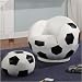 Small Kids Soccer Ball Chair with ottoman with Swivel