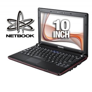 Samsung N110-12PBK 10.1-Inch Black Netbook - 6 Cell Battery (9.5 Hours)