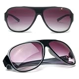 Vintage Small Plastic Retro Aviator Sunglasses - 2441