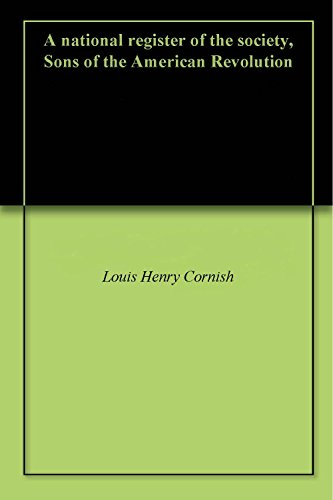 A national register of the society, Sons of the American Revolution