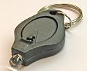 5 X LED MINI MICRO BLACK KEYCHAIN KEY RING SUPER BRIGHT FLASH LIGHT WHITE LIGHT