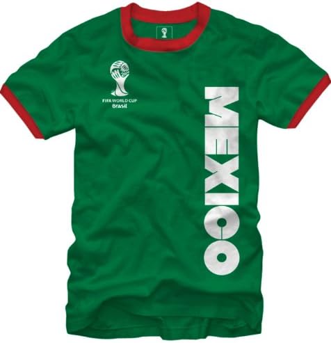 2014 Fifa World Cup Ringer Jersey Mexico T-Shirt