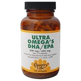 Country Life - Ultra Omega's Dha/Epa, 500/200, 120 softgels