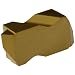 Dorian Tool NTP PVD-TiN Coated Carbide DorNotch Threading and Grooving Insert, Positive Rake Angle, Right Hand Cut, General Purpose Chip Breaker for Ferrous Metals, V Thread, 6-20 External/5-12 Internal TPI (Pack of 10)