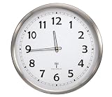 Produkt-Bild: Metall Funk Wanduhr Funkuhr Bahnhofsuhr Wand Uhr &Oslash; 35cm