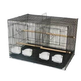 Brand New Aviary Bird Cage 24x16x16W/Divider *Black*