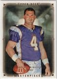 John David Booty Minnesota Vikings 2008 UD Masterpieces #48 Rookie Football Card