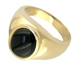 14K Gents Cabechon Genuine Onyx Ring