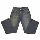 Marc Ecko - Marc Ecko Mens Washed Blue Standard Cut Denim Jeans
