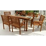 Amazonia 6 Person Rectangular Dining Set