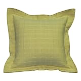 Handmade Gently Textured Beige Cotton Cushion Cover/Pillow Sham (Thailand)