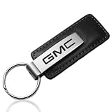 GMC Logo Black Leather Key Chain