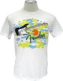 Fender Strat Sunrise T-Shirt White Small