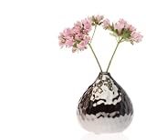 Chive Nature Gourd Vase, Dark Chrome