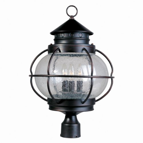 Maxim Lighting 30501CDOI 3 Light Portsmouth Post Mount Light On Sale