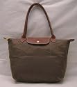 Longchamp Le Pliage Medium Folding Tote, Taupe