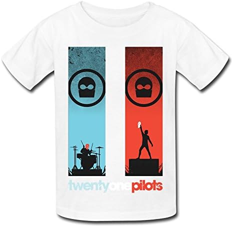 ToWi Kid's Twenty One Pilots T-shirts White M