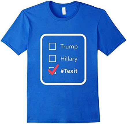 Men's Texit Vote - TEXIT Texas Exit Texas Secede Tshirt 3XL Royal Blue