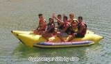 Aqua Sports PVC-6-SBS 6 Passenger, 13 Feet Side-to-Side seating Island Hopper Commercial Banana Water Sled