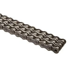 HKK Triple Strand Roller Chain, Riveted, Carbon Steel