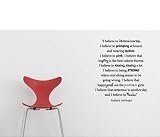 Audrey Hepburn Quote - Manicures, Believe, Lipstick,Laughing, Kissing, Miracles - Vinyl Wall Art Decal Stickers Decor Graphics