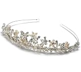 Silver Bridal Tiara Wedding Headband with Rhinestone 189