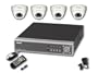 Ganz DR4L5-OFD 4 channel triplex DVR Security System with 4 outdoor IR Dome Cameras