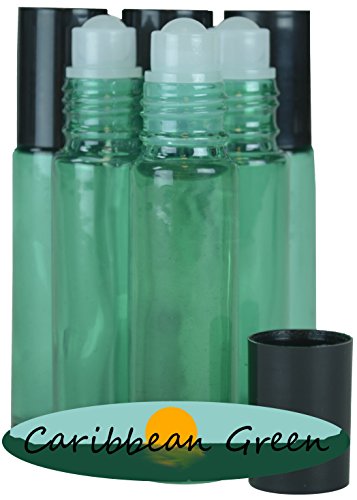 6 pack Caribbean Green Roll On Bottles