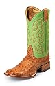 Women's Nocona 11" Exotic Full Quill Ostrich Pull On Western Cowboy Boots
