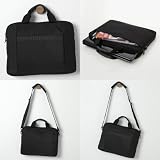 miim Slim Case Black For Samsung Series 7 XE700T1A-A01US 11.6-Inch Slate Laptop Bag Shoulder Strap Fast Shipping