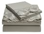 Touch of Paradise Seashell 300-Thread-Count 100% Cotton Embroidery Sateen California King Sheet Set