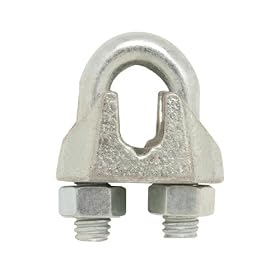 Crown Bolt 62831 Zinc Plated Wire Rope Clip, Silver, 1/8-Inch