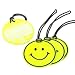 Small Smiley Face Luggage Tags - Yellow