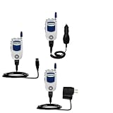 Deluxe Kit for the Motorola i733 includes a USB cable with Car and Wall Charger - Gomadic Brand w/ TipExchange Technology