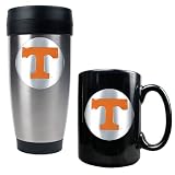 Tennessee Volunteers NCAA Stainless Travel Tumbler And Ceramic Mug Set