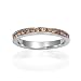 Bling Jewelry Sterling Silver November Birthstone Citrine Color CZ Eternity Band Ring - Size 8