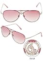 Baby Phat 1020 Pink Aviator Sunglasses w/ Rhinestones: 100% Authentic