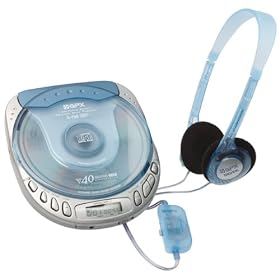 GPX C3948BI Ultra-Slim CD Player with 40-Second Anti-Shock Protection and Car Kit