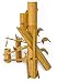 Bamboo Water Feature, Woodpecker SMALL