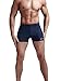 Neleus Men's Solid Splice Square Leg Swimwear,Blue (striped),US L,Asia 3XL
