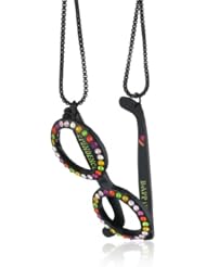Betsey Johnson "60s Mod " Sunglasses Pendant Long Necklace