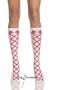 Acrylic Knee High Stocking Socks With Faux Lace Up Design