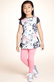 2 Piece Girls Mini Limited Cotton Rich Tunic Leggings Outfit